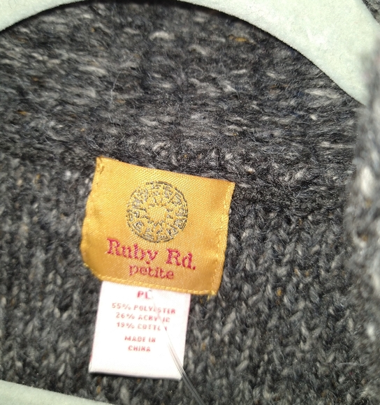 Gray Ruffled Cardigan - Picture 5 of 5